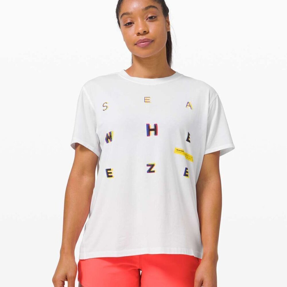 Lululemon All Yours Tee *SeaWheeze - 8/10 White